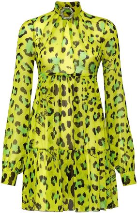 Philipp Plein Shirt Kleedjes - Dames - Feestkleedjes - Groen - L - Kleedjes