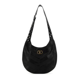 Valentino Garavani Shoulder Bags, male, Black, Size: ONE SIZE Hoboho Bag
