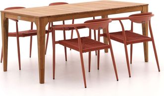 Manifesto Furniture Manifesto Cavone/Bruca 170cm dining tuinset 5-delig stapelbaar
