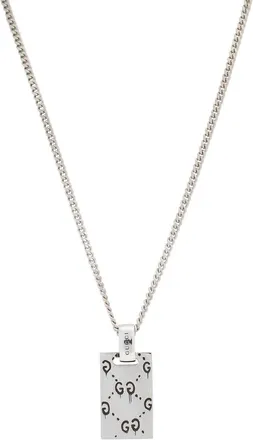 Gucci Ghost pendant necklace in silver