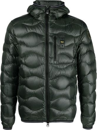 Blauer feather-down quilted jacket - men - Polyamide/Duck Down/Polyamide/Duck Feathers - L - Green