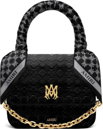 Amiri Borsa tote goffrata Ma Quad micro - Nero