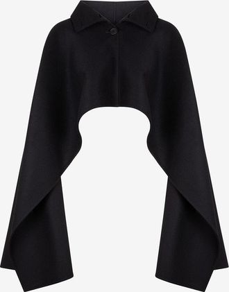 Fabiana Filippi Kurzes Cape aus Kaschmir und Wolle