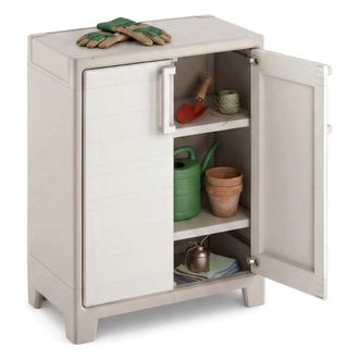 Dmora Dmora - Armario Exterior Grimsby, Mueble Para Exteriores, Mueble De Jard&iacute;n Multiusos, Contenedor Para Balc&oacute;n O Garaje, Made In Italy, 80x44 H100 Cm, A