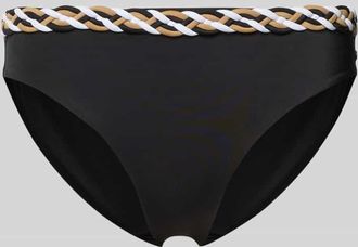 HUGO BOSS Regular Fit Bikinihose mit geflochtenem Bund in Black, Gr&ouml;&szlig;e XL