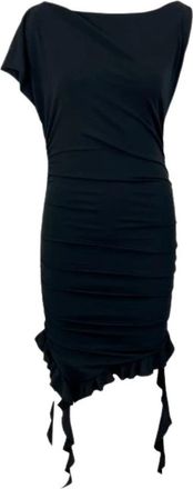 Pinko Midi Jurk - Dames - Casual kleedjes - Zwart - M - Kleedjes