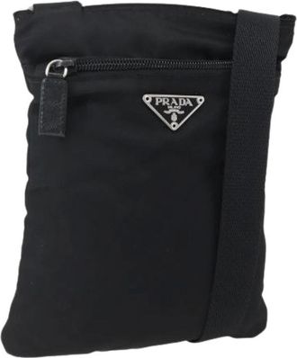 Prada Pre-owned Cross Body Bags, female, Black, Size: ONE SIZE Pre-owned Vintage Cross Body Bag