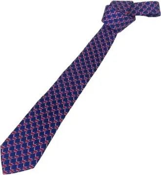 Gucci Pre-owned Accessories, male, Blue, Size: ONE SIZE Pre-owned Cravat