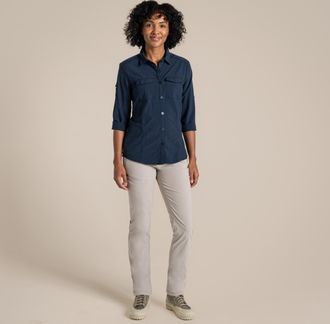Craghoppers Dames/Dames Adventure III Nosilife Shirt Met Lange Mouwen (Blauwe Marine)