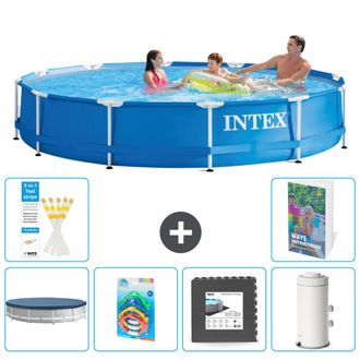 Intex Piscina Con Estructura Redonda - 366x76 Cm - 7-piezas S143