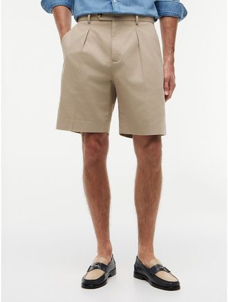 Tommy Hilfiger Mens Relaxed Cotton-Linen Blend Chino Short - Beige - 28
