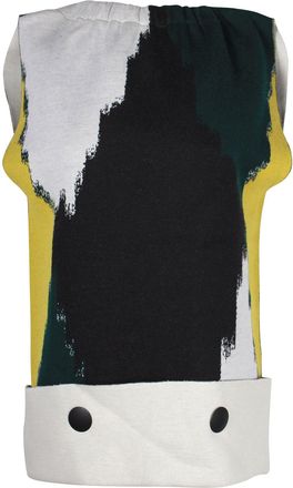 Marni Intarsia Knit Boxy Sweater in Multicolor Wool