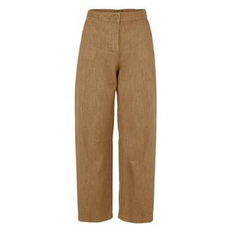 Bomboogie Pantaloni a sigaretta in drill di cotone - - Trousers - Donna - Marrone - S