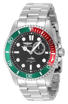 Invicta 49274 Pro Diver Watch in Black/Silver/Green at Nordstrom Rack