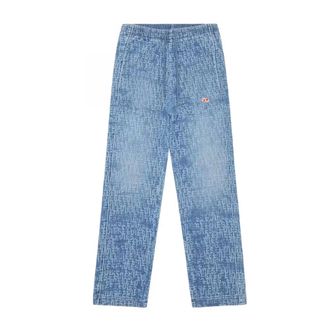 Diesel Straight Fit Jeans, male, Blue, XS, D-Martians Track Denim