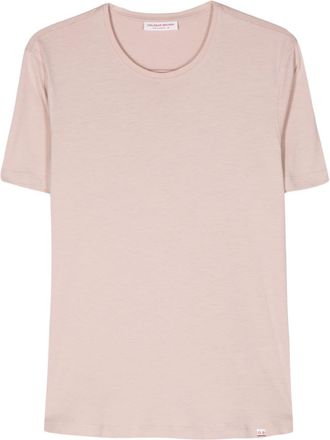 Orlebar Brown soft cotton T-shirt - men - Linen/Flax/Cotton - S - Pink