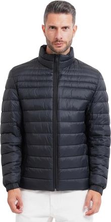 HUGO BOSS Gemengde Quilt Jas - Heren - Winterjassen - Zwart - M - Jassen