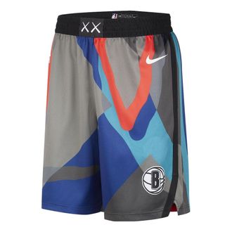 Nike Dri-FIT x Kaws Brooklyn Nets 2023/24 City Edition NBA Swingman Shorts Multi-Color DX8694-010