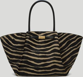 DeMellier The New York in Zebra-Effect Hair Calf Leather Shoulder bag