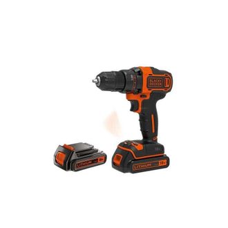 Black+Decker Black&decker - Bdcdd186kb Taladro Sin Llave Negro, Naranja