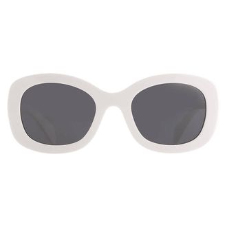 Prada Dark Grey Oval Ladies Sunglasses PR A13S 1425S0 54