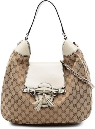 Gucci Pre-owned Gucci Medium GG Canvas Emily Flap Satchel Ladies DTE6FO5848T4NY6W