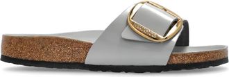 Birkenstock Sandali slides Madrid Big Buckle con fibbia - Grigio
