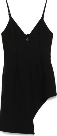 Coperni Black Dress with Asymmetrical Hem