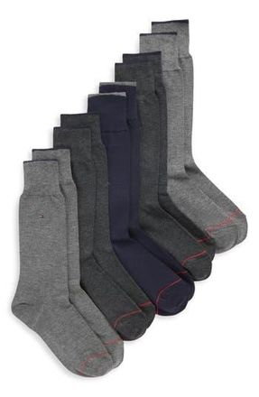 Tommy Hilfiger 5-Pack Assorted Dress Socks in Black/grey at Nordstrom Rack