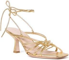 Loeffler Randall Vivienne Lace Up Sandal in Gold at Nordstrom Rack, Size 11.5