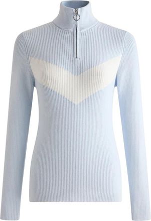 Fusalp Andromede Sweater - Dames - Sportshirts - Blauw - XS - Wol - Fitness