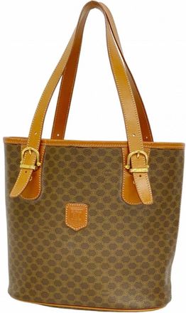 Celine Brown Pvc Tote Bag (Pre-Owned)