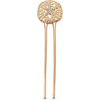 Ettika Sand Dollar Hair Pin in Gold at Nordstrom