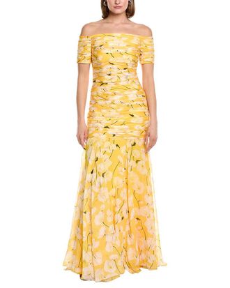 Carolina Herrera Printed Silk Gown