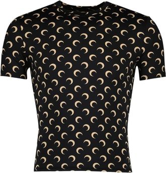 Marine Serre Mujer, Camisetas, Negro, Talla: XS