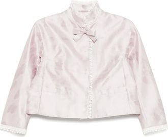 Shiatzy Chen Giacca con effetto jacquard - Viola