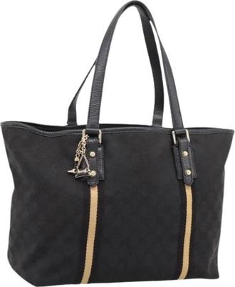 Gucci Pre-owned Vintage Tote Bag - Dames - Vintage Shopper - Zwart - ONE Size - Leer - Vintage