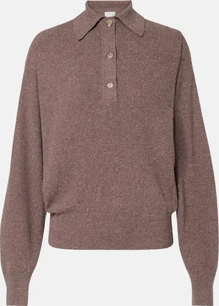 Calvin Klein Helga silk polo sweater