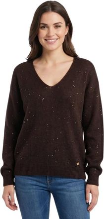 Am&eacute;lie & Am&eacute;lie Mujer, Jerseys, Marr&oacute;n, Talla: ONE Size