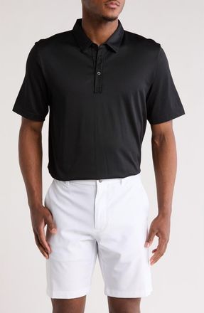 Travis Mathew TRAVIS MATHEW The Zinna Polo Shirt in Solid Black at Nordstrom Rack, Size Medium