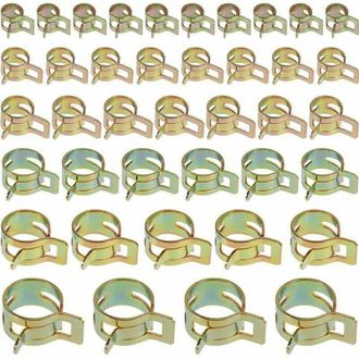 OEM 60 Abrazaderas De Manguera Con Clip De Resorte, Ajustables, 6 Tama&ntilde;os Para Asegurar Mangueras Flexibles Y Mangueras - Crezuo