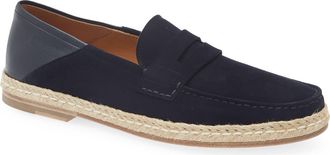 J.M. Weston Uzes Espadrille Convertible Loafer in Navy at Nordstrom, Size 10.5Us
