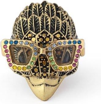 Kurt Geiger Sunglass Eagle Cocktail Ring in Brass at Nordstrom, Size 7