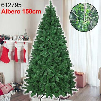 Trade Shop Trade Shop - Albero Di Natale Super Folto Artificiale Verde 150cm Effetto Realistico 488punte