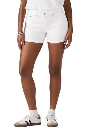 Levi's Mid Thigh Denim Shorts in Chalk White at Nordstrom Rack, Size 30