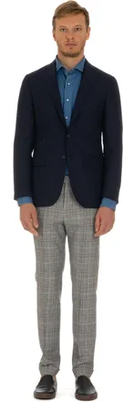 Caruso Lq Parma Hopsack Wool Tailored Jacket
