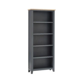 Julian Bowen Bordeaux Tall Bookcase Dark Grey 1.9m - Julian Bowen | TJ Hughes