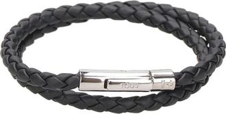 Tod's Mycolors Leren Armband - Heren - Armbanden - Zwart - ONE Size - Leer - Accessoires