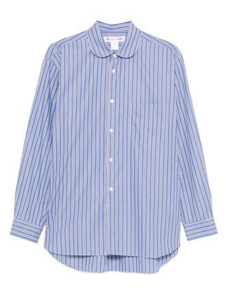 Comme Des Garçons Overhemd met ronde kraag - Blauw