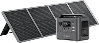 OEM Estaci&oacute;n El&eacute;ctrica Port&aacute;til - Aferiy - 512wh - 800w - Panel Solar Plegable De 100w - Ip65 Lifepo4